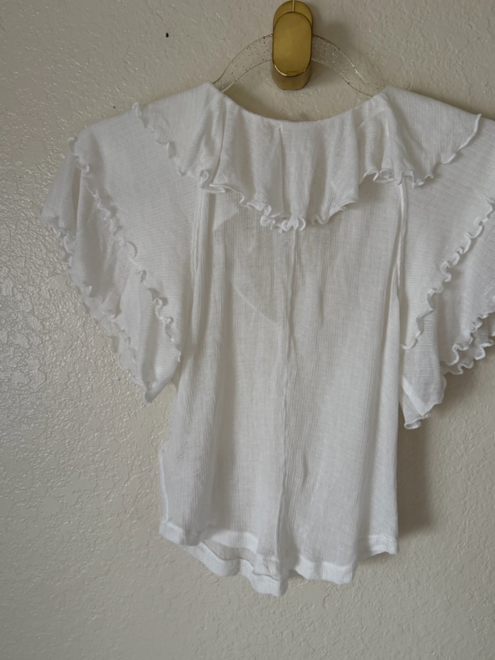New free people vivianne knit white top size XS - Picture 10 of 11